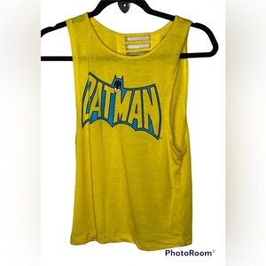 Batman Yellow Cross BackTank Top Sz Small